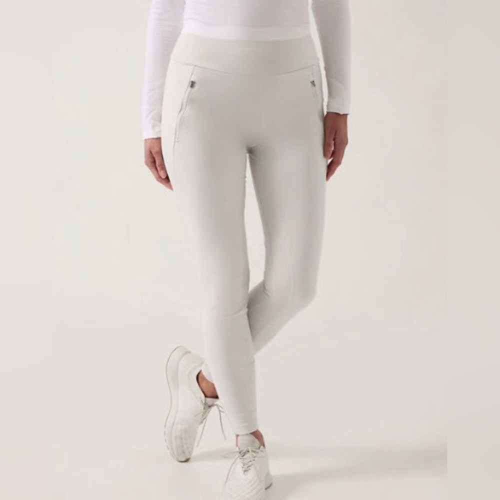 ATHLETA PEAK FLEECE TIGHT - off white - S